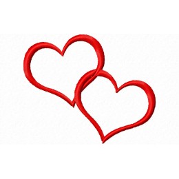Два сердца / сердце / подарок / день св валентина / узор