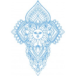 Солнце индийский орнамент