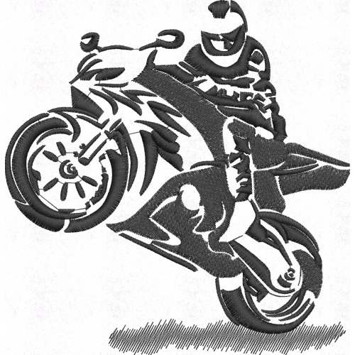 Файл вышивки Мотоциклист