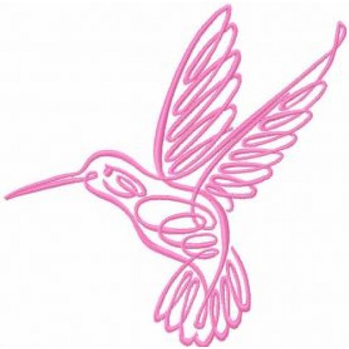 Файл вышивки Розовый колибри