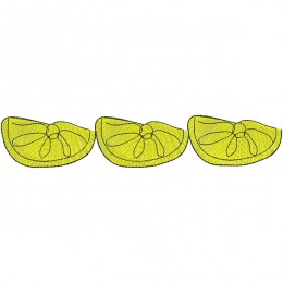 Бордюр с лимонами