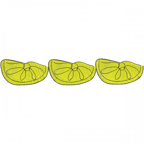 Файл вышивки Бордюр с лимонами