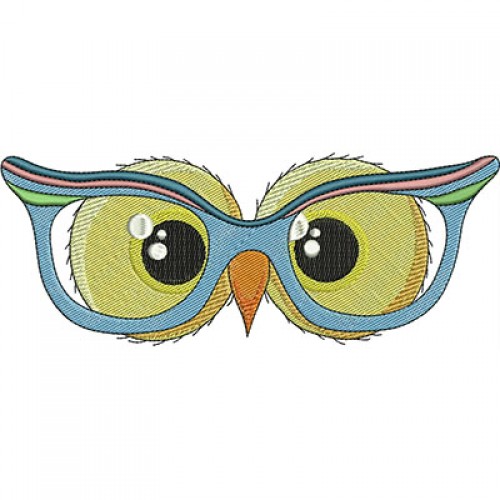 Файл вышивки Глаза совы в очках