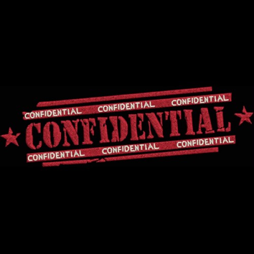 Файл вышивки штамп Confidential