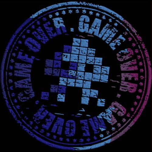 Файл вышивки штамп Game Over