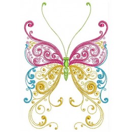 Бабочка трёхцветная