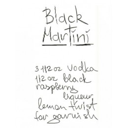 Рецепт коктейля Чёрный мартини