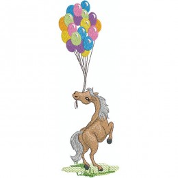Лошадка с воздушными шариками