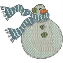 Снеговик в шарфе 4