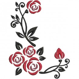 Орнамент с розами