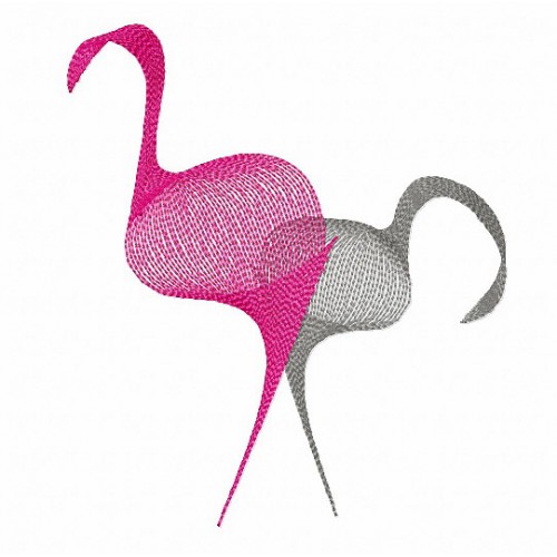 Файл вышивки фламинго