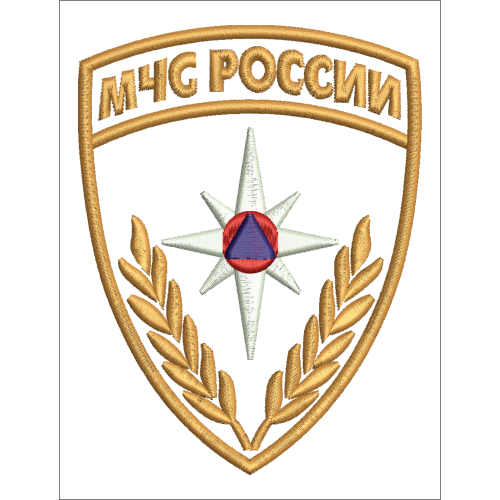 Файл вышивки Мчс России Шеврон
