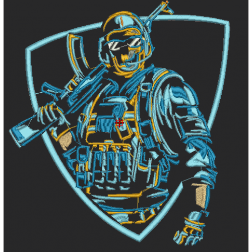 Файл вышивки cod Ghost
