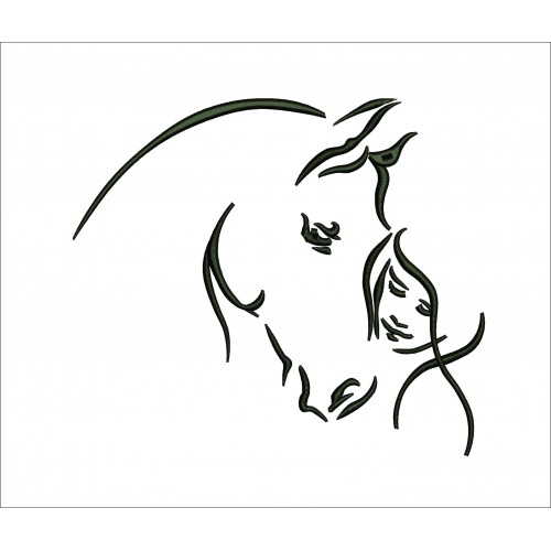 Файл вышивки лошадь1