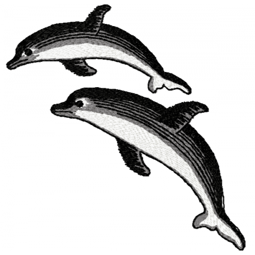 Файл вышивки дельфины