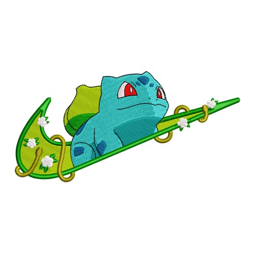 Файл вышивки Аниме Pokémon/Bulbasaur_x_Nike