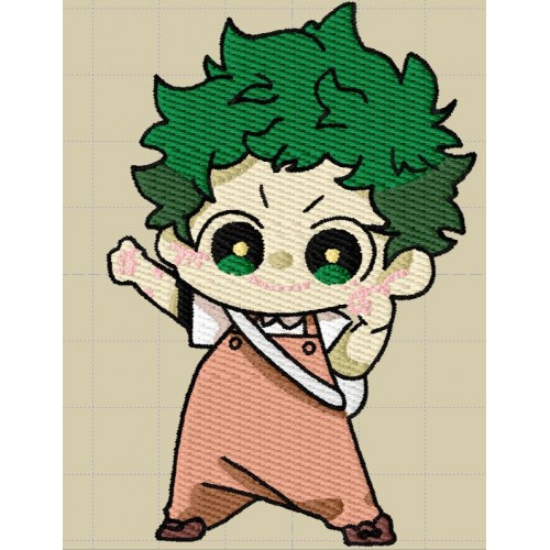 Файл вышивки Аниме My Hero Academia/ Mini Deku