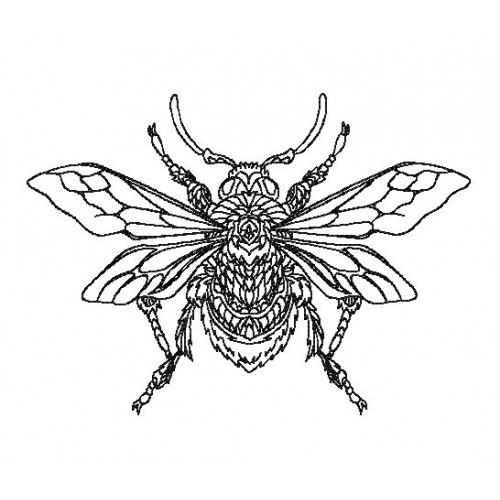 Файл вышивки Графическая пчела