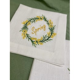 Файл вышивки Венок мимозы Spring