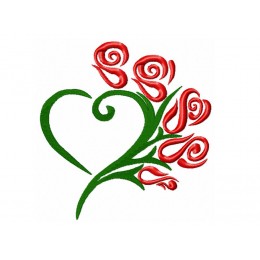 Сердце из роз 1