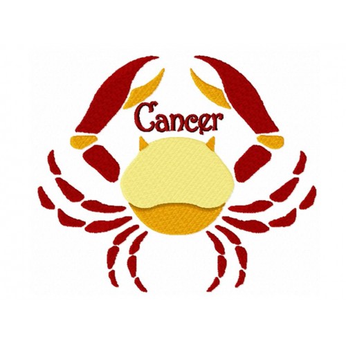 Файл вышивки знак зодиака "Рак"