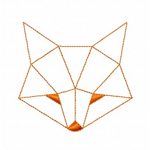 Файл вышивки Лиса (минимализм)