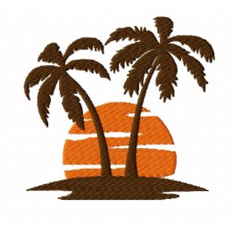 Пальмы, остров