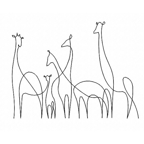 Файл вышивки Жирафы