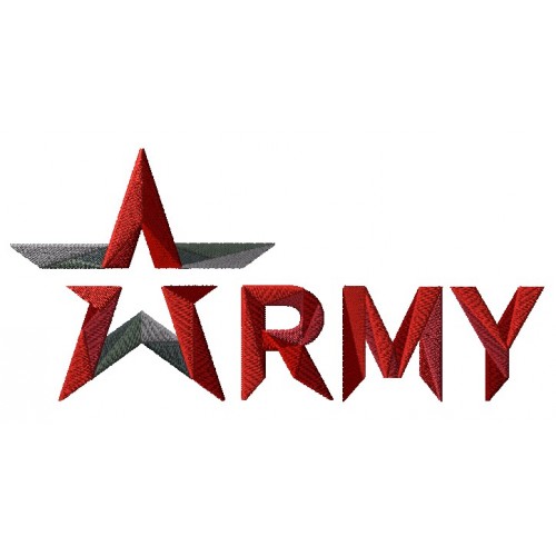 Файл вышивки Надпись Army