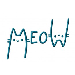 Надпись Meow