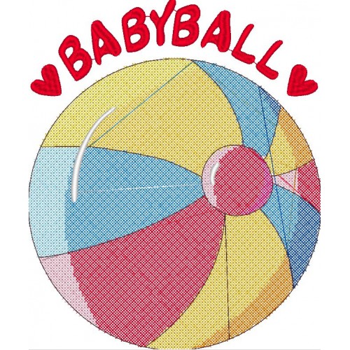 Файл вышивки Дизайн для футболки Babyball