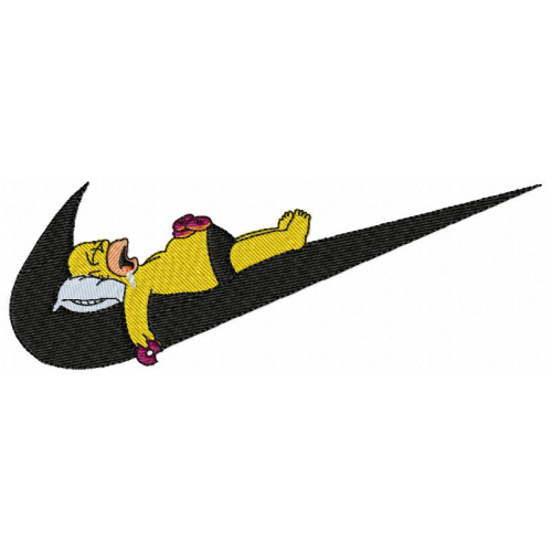 Файл вышивки Найк с Гомером из Симпсонов / Nike Simpsons