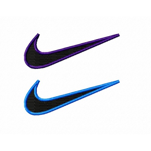 Файл вышивки Найк двойной / Double Nike swoosh