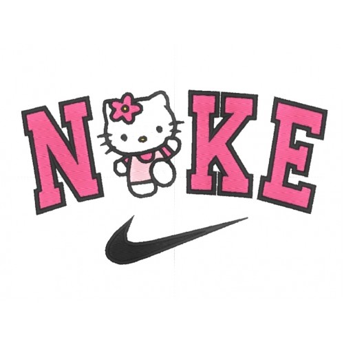 Файл вышивки NIKE x Hello Kitty / Найк с хеллоу китти