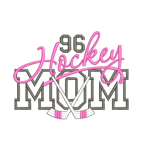 Файл вышивки Hockey mom 96