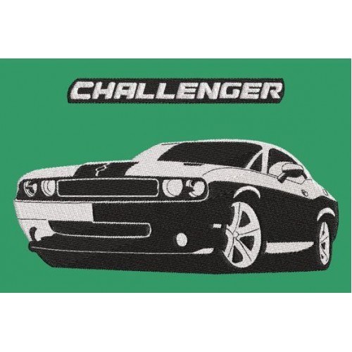 Файл вышивки Dodge challenger