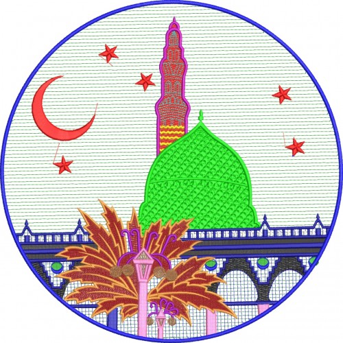 Файл вышивки Мечеть / Полумесяц / Религия