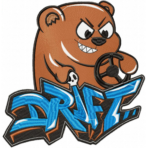 Файл вышивки DRIFT BEAR Дрифт медведь