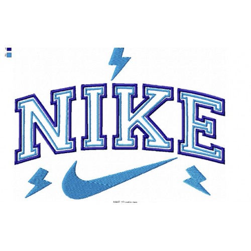 Файл вышивки nike/ найк молния