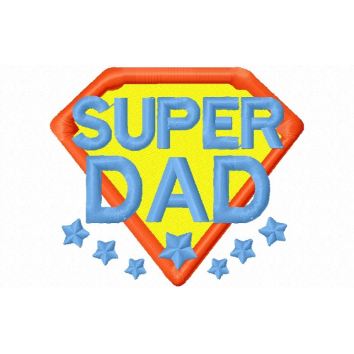 Файл вышивки Супер папа / Super dad