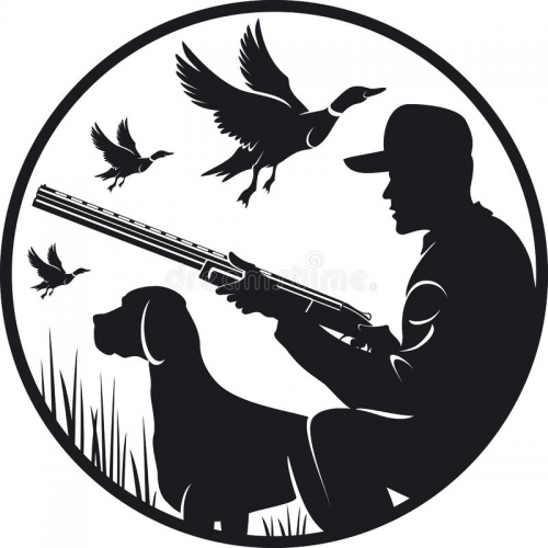 Файл вышивки Логотип охотника