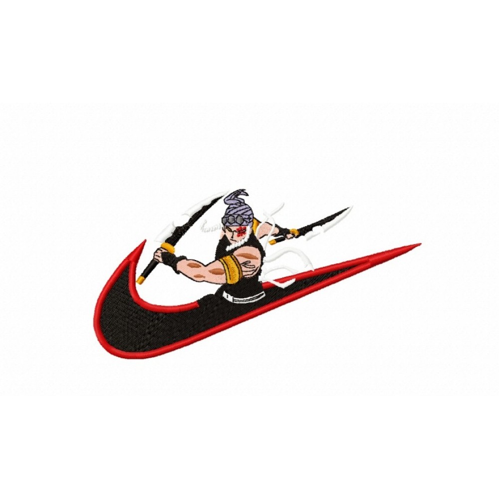 Файл вышивки Tengen nike swoosh найк тенген аниме