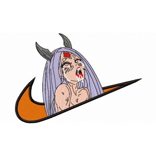 Файл вышивки Kaguya naruto аниме найк swoosh