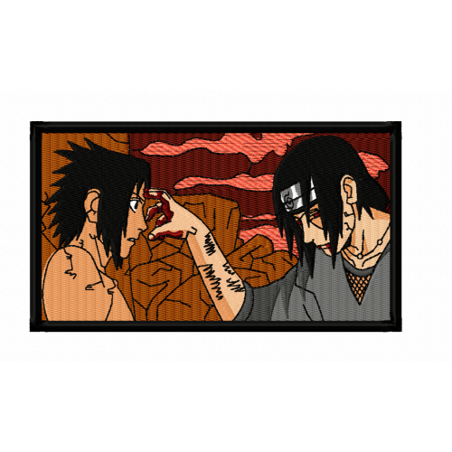 Файл вышивки Itachi Sasuke anime Итачи Саске аниме