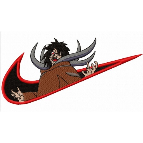 Файл вышивки Obito nike swoosh обито найк аниме