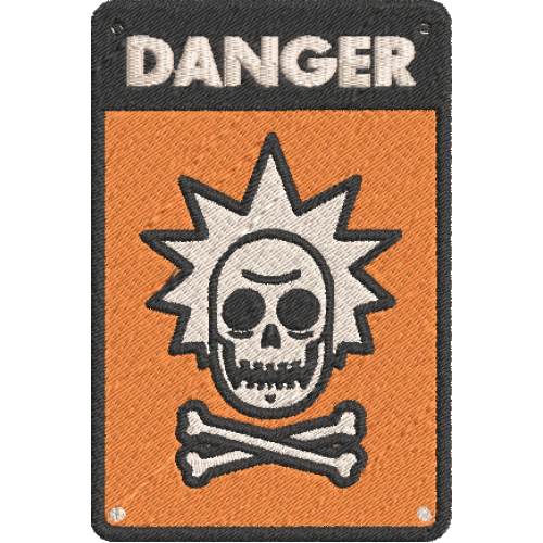 Файл вышивки Danger Rick|опасный Рик