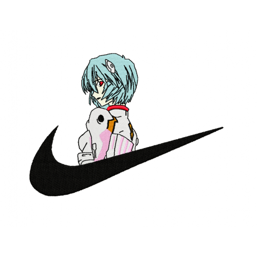 Файл вышивки Ayanami Rey / Аянами Рэй / Евангелион / Evangelion Nike