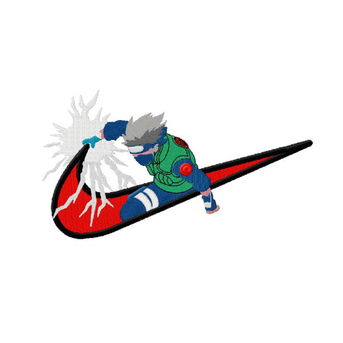 Файл вышивки Kakashi / Какаши / Наруто / Naruto Nike