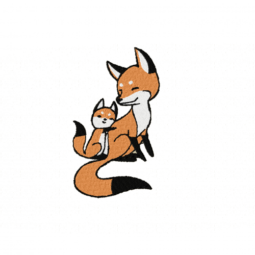 Файл вышивки Лис / Fox / Baby Fox