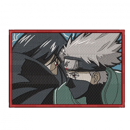 Файл вышивки Kakashi x Itachi / Какаши и Итачи / Наруто / Naruto